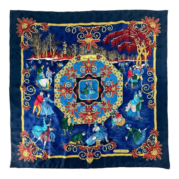 Hermès Joies d'Hiver Silk Scarf - Picture 1 of 7